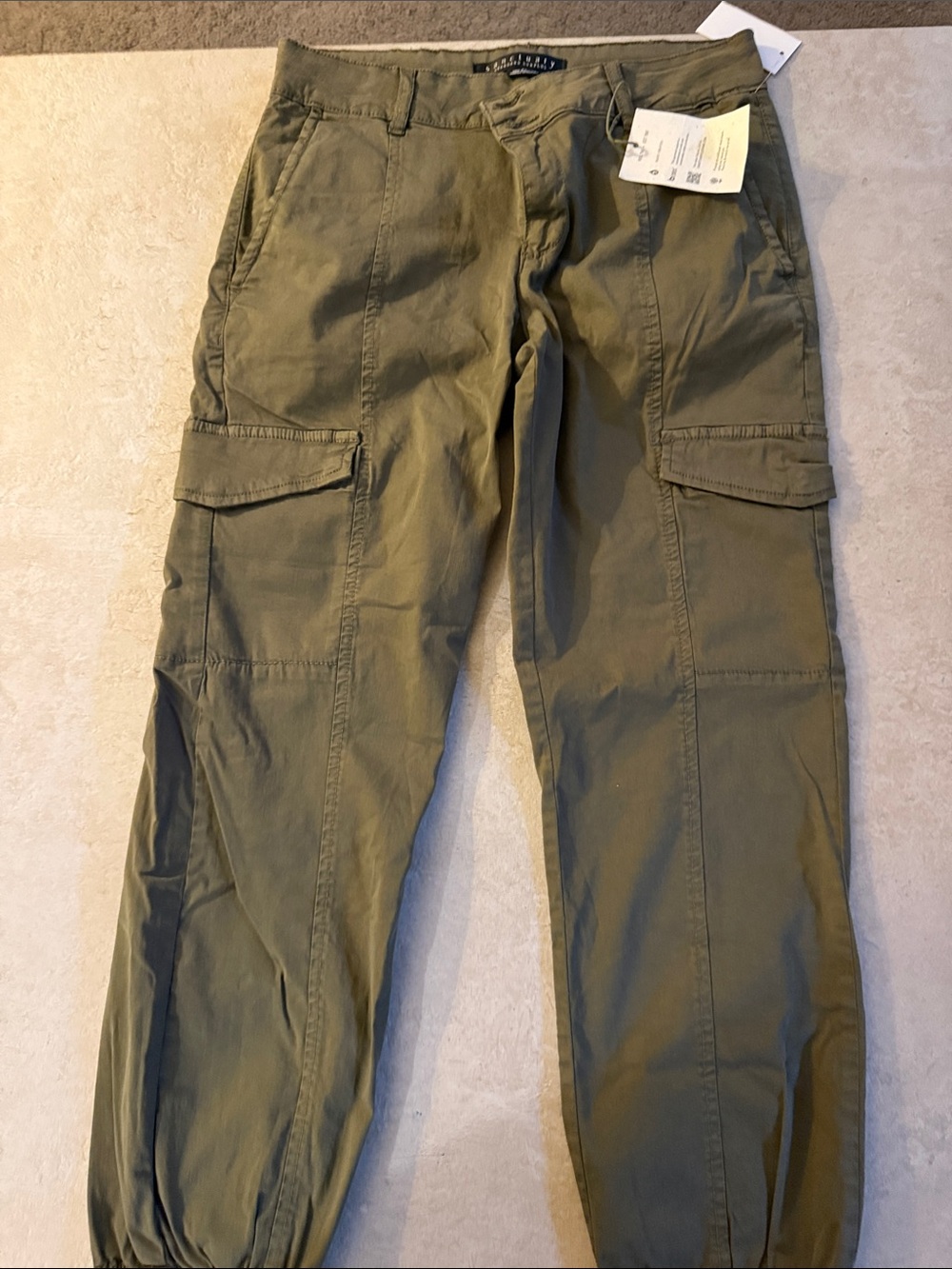 Sanctuary Olive Green Cargo Joggers size 27 NWT